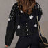 'Marlowe' Distressed Pearl Crop Jacket - Celes Fashion